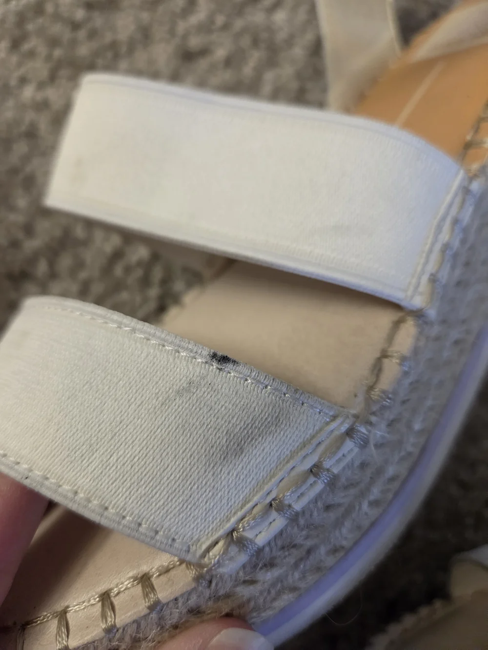 Dolce Vita size 7.5 Used Espadrille Platform Sandals with Ankle Strap
